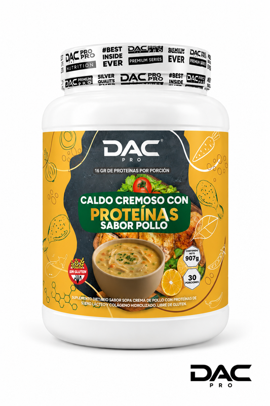 Sopa Proteica DAC PRO Libre de Gluten — 16g Proteína | Comida Rápida Saludable