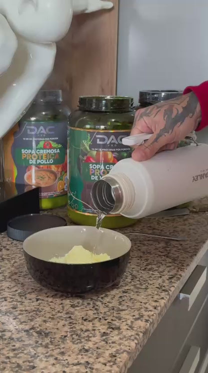 Sopa Proteica DAC PRO Libre de Gluten — 16g Proteína | Comida Rápida Saludable